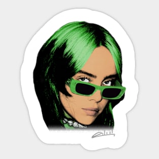 Billie Eilish Big Face Sticker